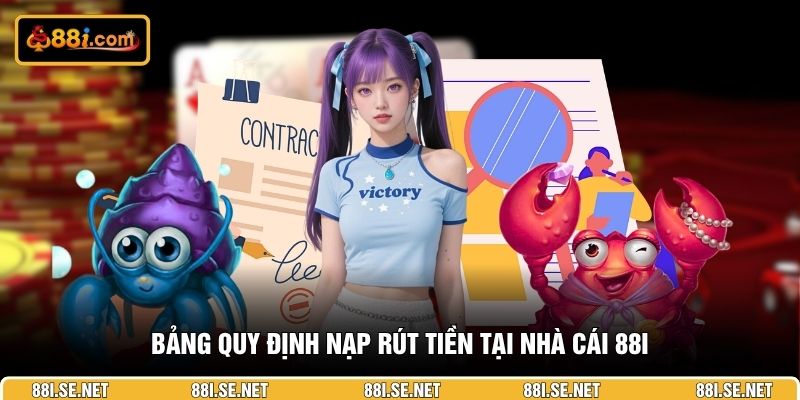 Bảng quy định nạp rút tiền tại nhà cái 88I